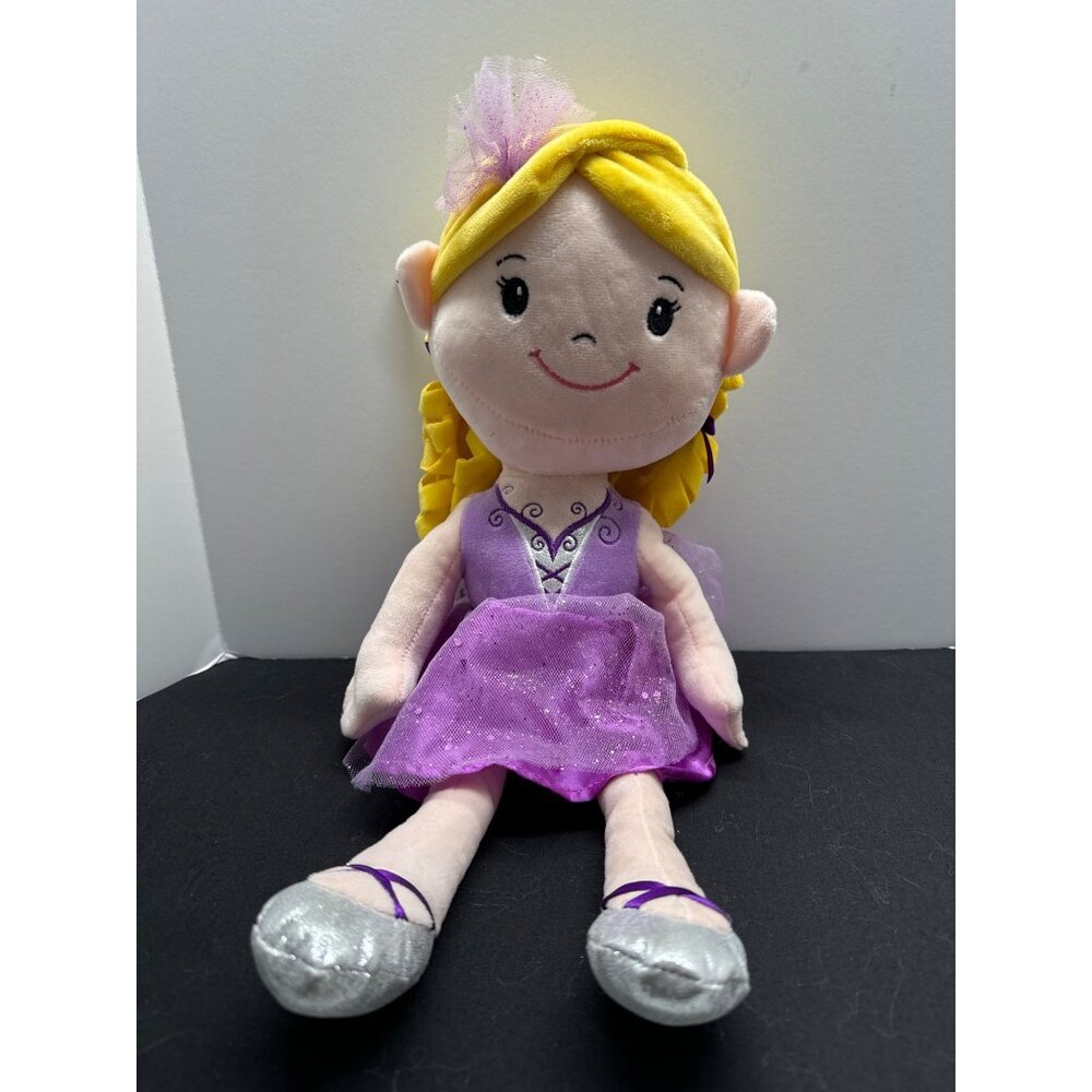 Rapunzel Plush Doll 18" By Walgreens With Purple Dress & Silver Shoes